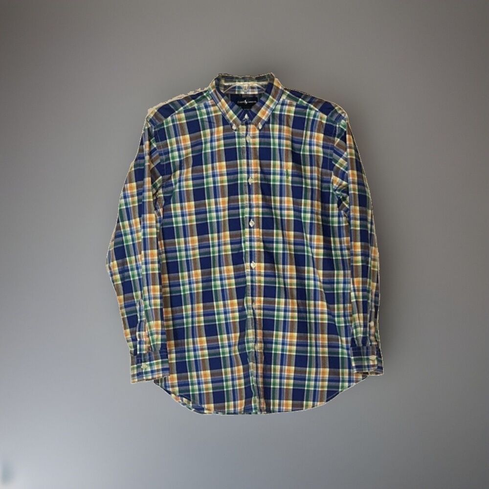 Ralph Lauren Long-sleeved Buttondown Vibrant Plaid Pattern Size XL